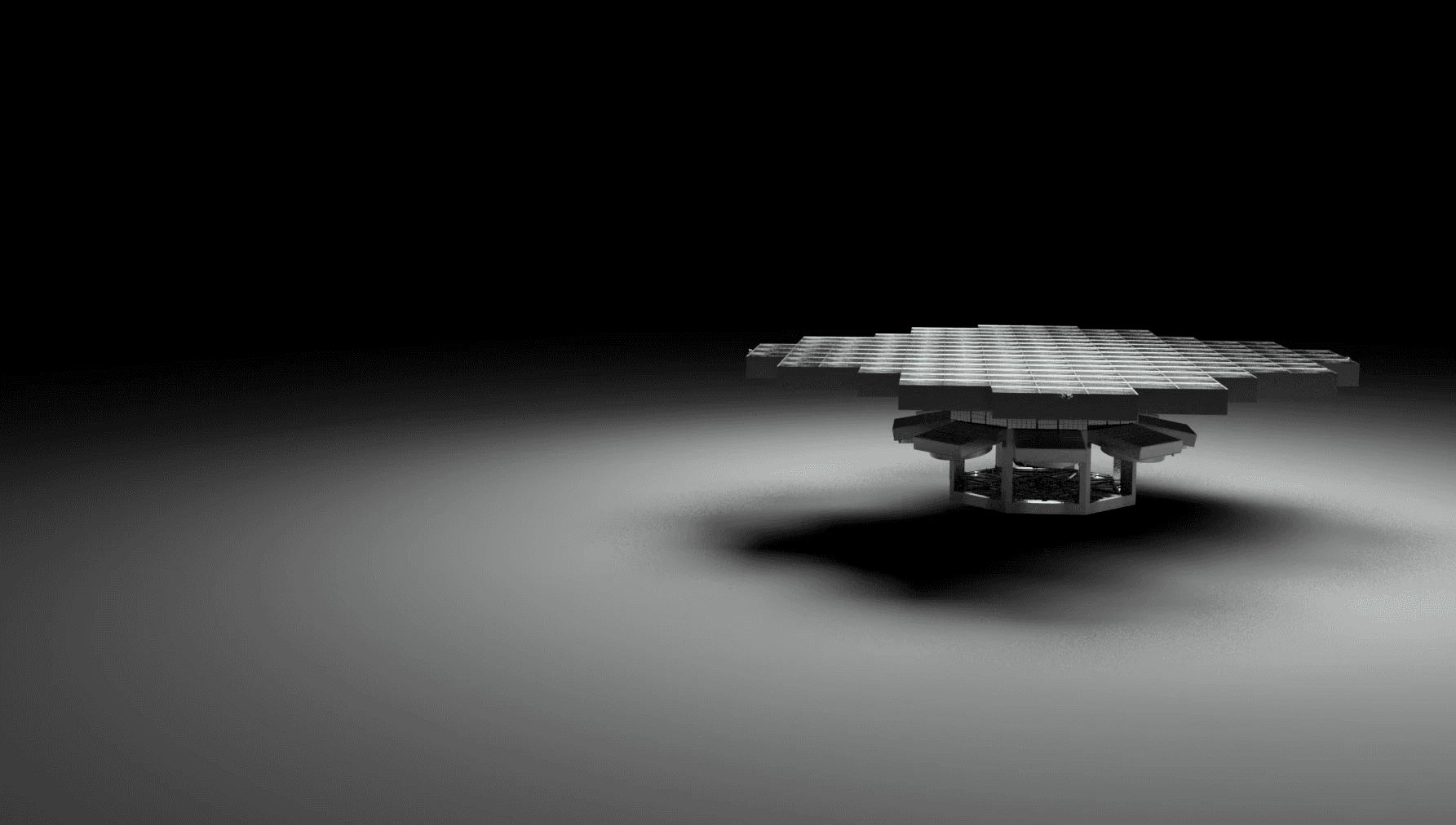 Star Catcher Power Node — 우주 전력 노드 스튜디오 렌더링 샷